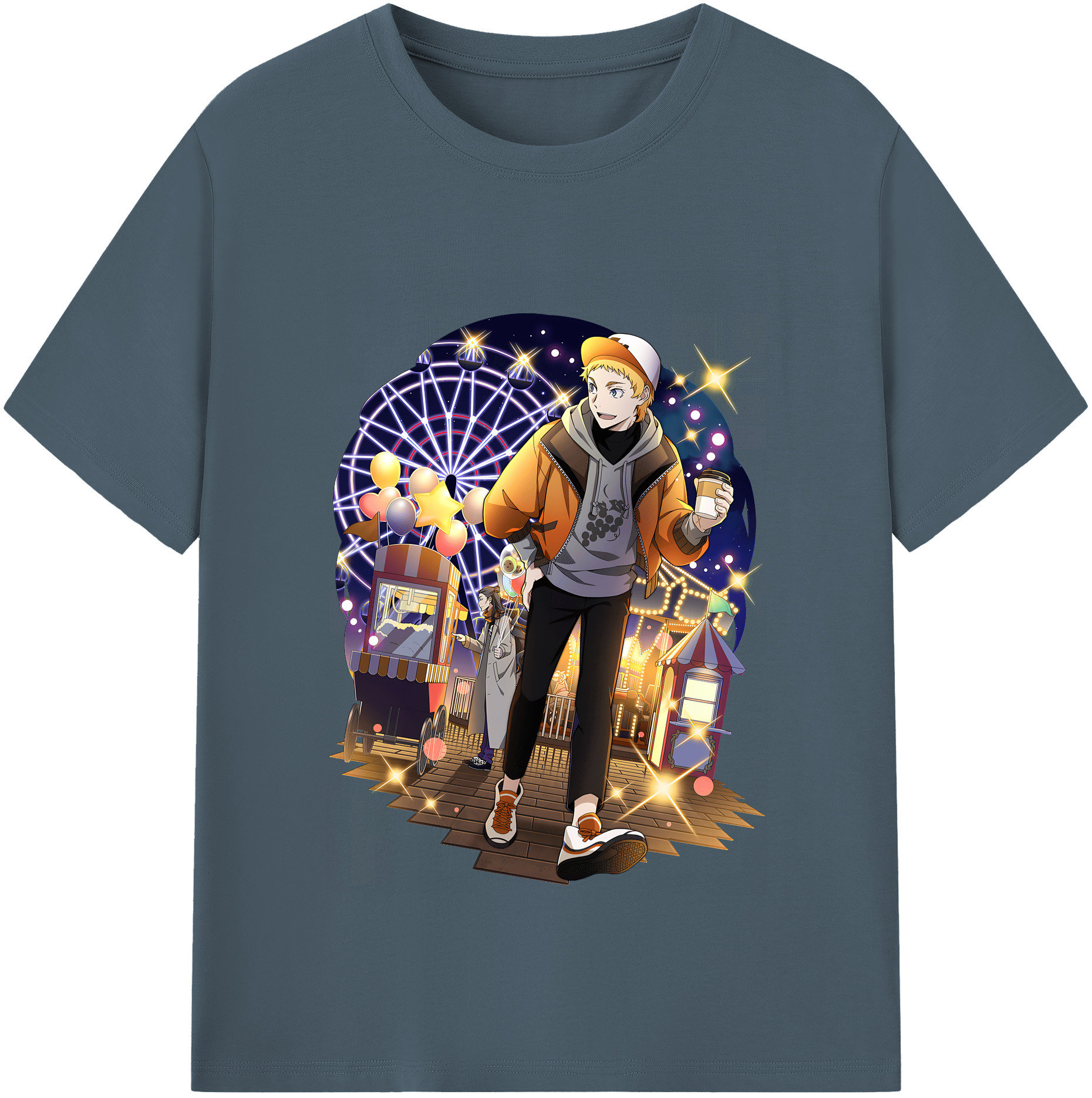 （画像用） 文豪ストレイドッグス Bungo Stray Dogs 綿100％半袖Tシャツ（フロントプリント）
